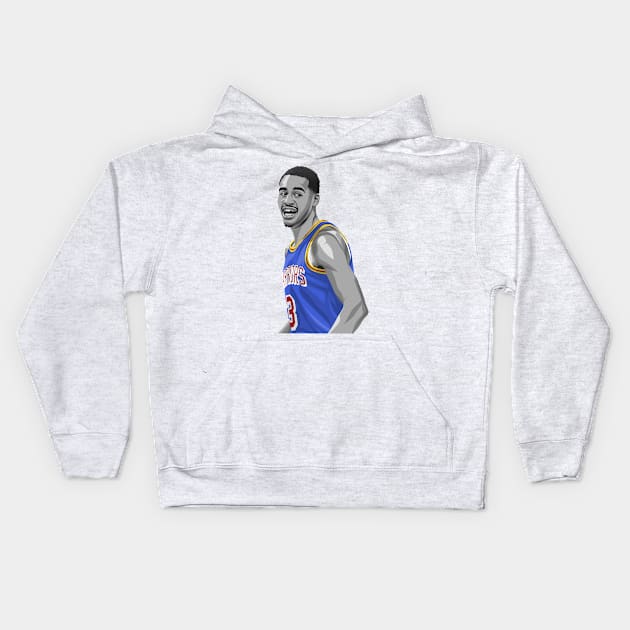 Jordan Poole Kids Hoodie by knnthmrctn